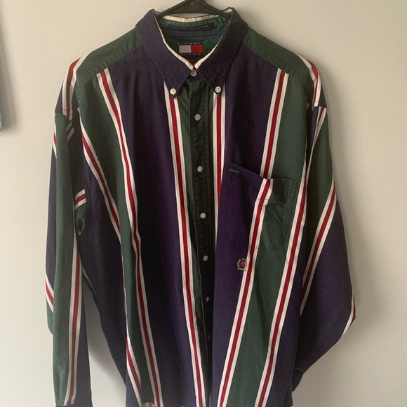 Vintage Tommy Hilfiger 90s button down Large - Picture 6 of 9